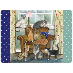 Alex Clark Placemat Cat House
