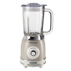 Ariete AR8303 Vintage Glass Jug Blender 1000W - Cream