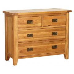 Besp Oak NB061 Vancouver® 4 Drawer Dresser Chest