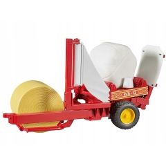 Bruder Round Bale Wrapper + Bales 02122