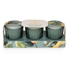 Candlelight Votive Candles Pear Tree + Bay Leaf 3 Set