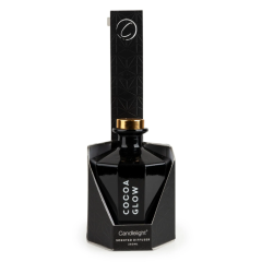 Candlelight Octagonal Glass Reed Diffuser - Black 250ml