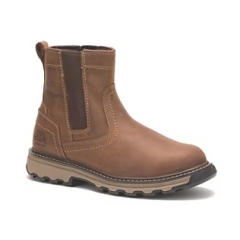 Cat Pelton Safety Boots-Dark Beige