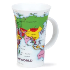 Dunoon Glen 'Map of the World' Mug