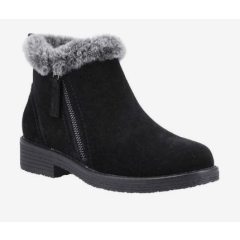 Hush Puppies Marnie Zip Boot- Black 