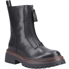 Hush Puppies Roxanna Zip Boot- Black 