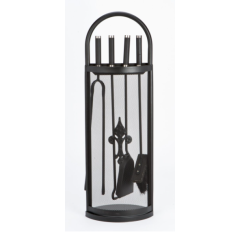 Inglenook FIRE86 5 Piece Companion Set With Fleur De Lys Design