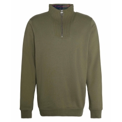 Barbour Nelson Half Zip Sweatshirt - Ivy Green
