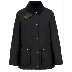 Barbour Acorn Wax Jacket - Black/Classic 