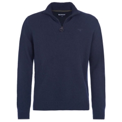 Barbour Essential Lambswool Half Zip Jumper - Navy