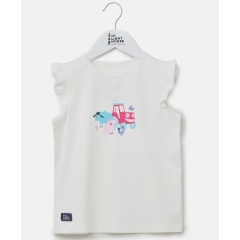Lighthouse Causeway Swing T-Shirt - Pink Tractor Friends