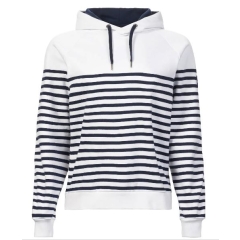 Musto Marina Stripe Hoodie - White / Navy