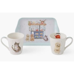 Wrendale Designs Country Kitchen Mug & Tray Set