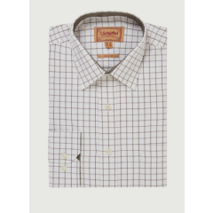 Schoffel Burnham Classic Shirt - Dark Olive Tattersall