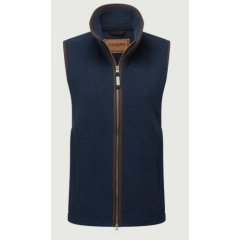 Lyndon Retro Fleece Gilet - True Navy 