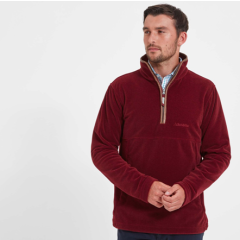 Schoffel Berkeley 1/4 Zip Fleece - Claret 