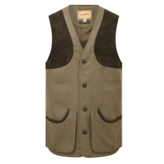 Schoffel Ptarmigan Tweed Waistcoat - Loden Green