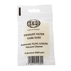 Sebo 5143 Exhaust Filter Automatic X1/X4/X5