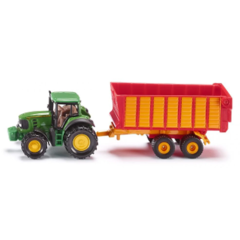 Siku - John Deere With Silage Trailer 