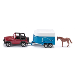Siku - Jeep With Horse Trailer 