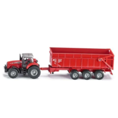 Siku -  Massey Ferguson Tractor with Trailer