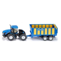 Siku -  New Holland With Silage Trailer