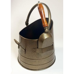 The Brass World 1815BR Coal Bucket with Scoop - Brass Antique
