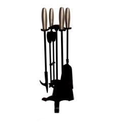 The Brass World D-071 Eclipse Companion Set - Black & Brush Steel
