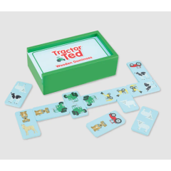 Tractor Ted Wooden Domino Set