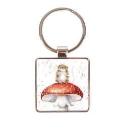 Wrendale Keyring 'He's A Fun-Gi' Mouse 