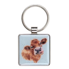 Wrendale 'Mooo' Cow Keyring