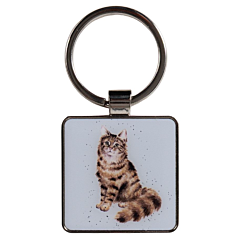 Wrendale Keyring Cat Feline Fab