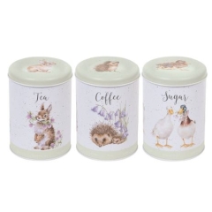 Wrendale Tea Coffee Sugar New Green Lid