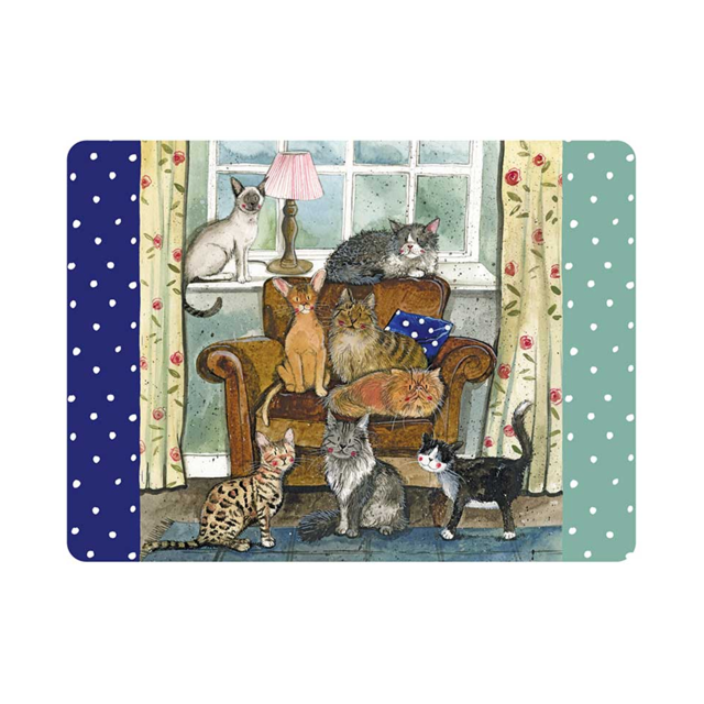 Alex Clark Placemat Cat House