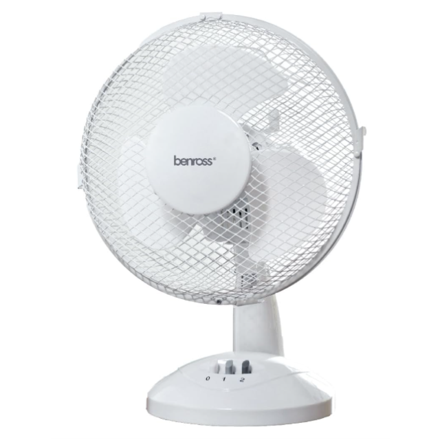 Benross BNR43910 9inch Desk Fan - White 