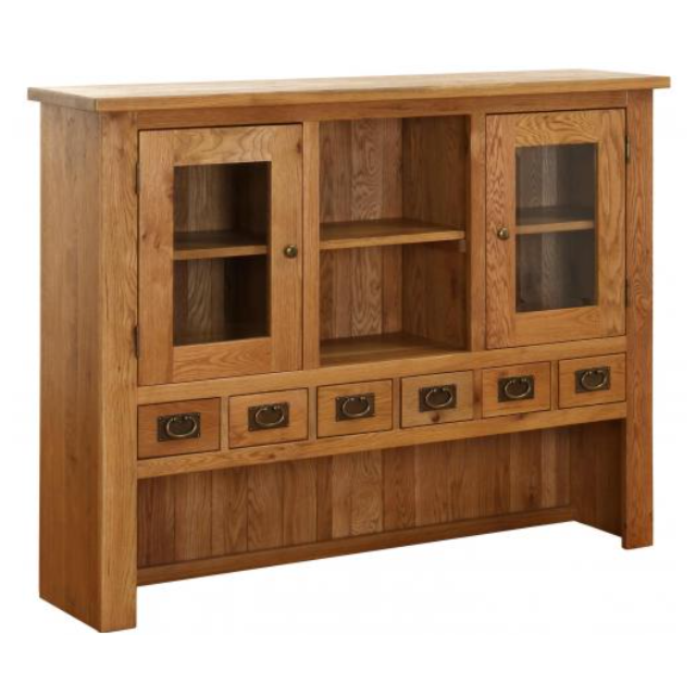 Besp Oak NB002H Vancouver® 6 Drawer 2 Door Hutch 