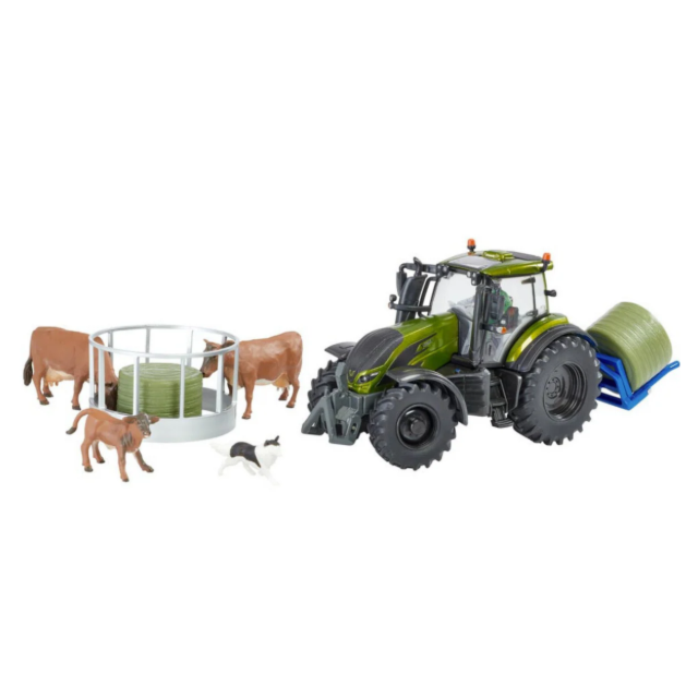 Metallic Olive Green Valtra Farm Playset