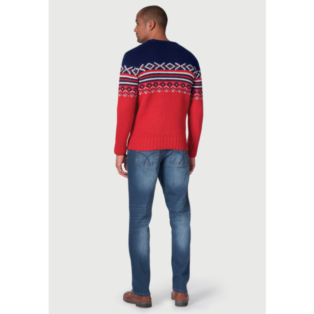 Brook Taverner Derwent Fairisle Christmas Jumper 