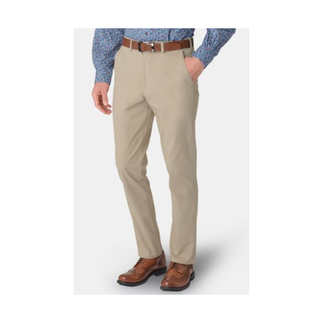 Brook Taverner Tailored Fit Chino - Stone