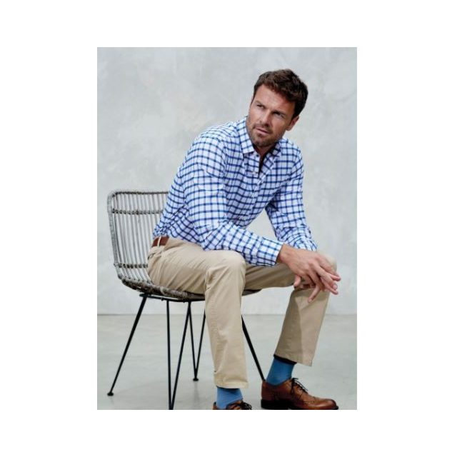 Brook Taverner Tailored Fit Chino - Stone