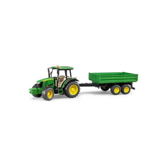 Bruder John Deere 5115M Tractor + Tipping Trailer 02108