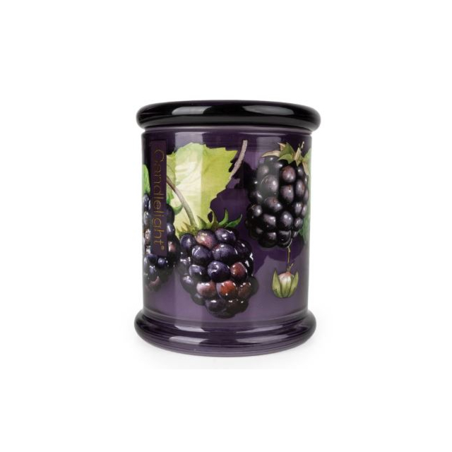 Candlelight Glass Lidded Jar - Blackberry + Fig