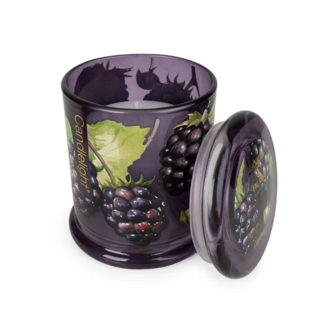 Candlelight Glass Lidded Jar - Blackberry + Fig