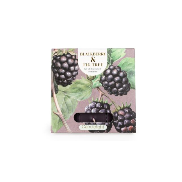 Candlelight Tealights Blackberry Fig Tree 9 Pack