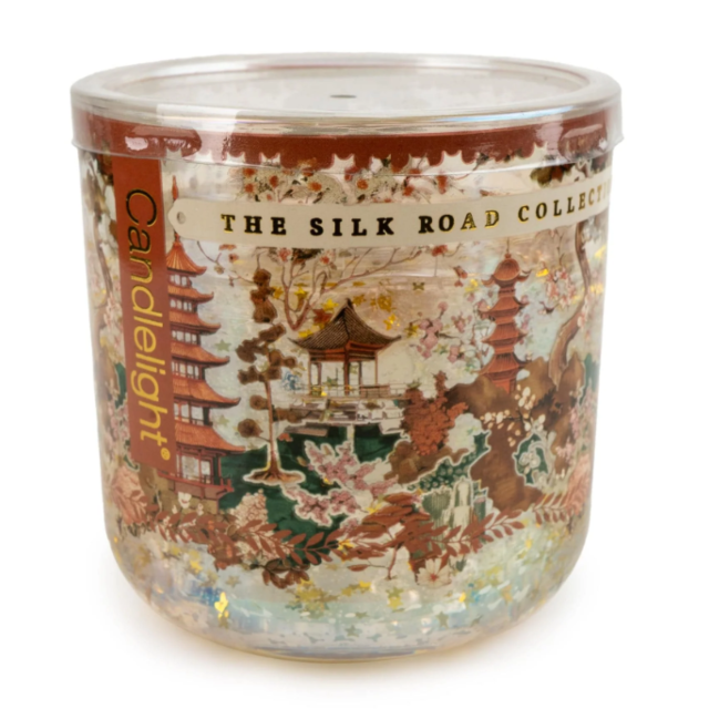 Candlelight LED Glass Glitter Candle - Samarkand
