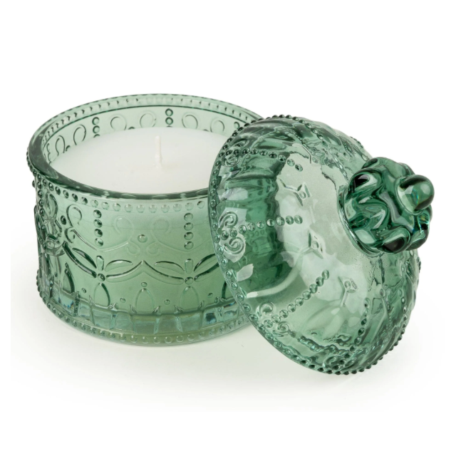 Candlelight Square Embossed Candle Jar – Chengdu