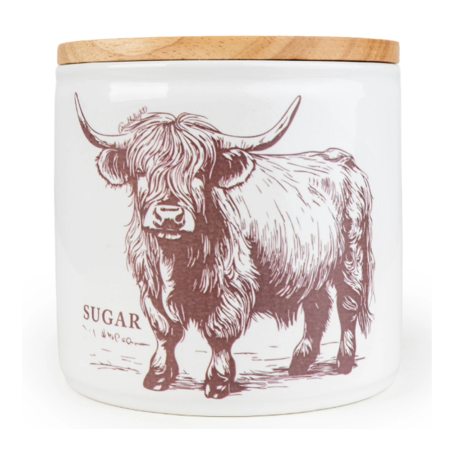 Storage Jar Sugar - Highland Bull