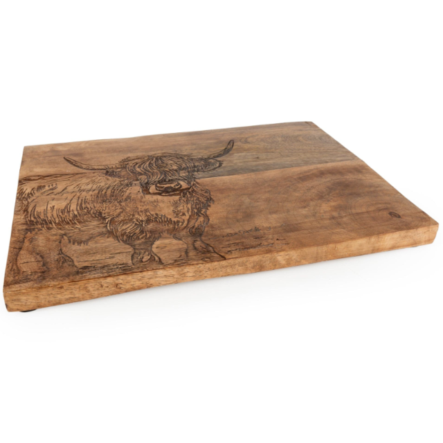 Mango Wood Placemats -  Highland Cow