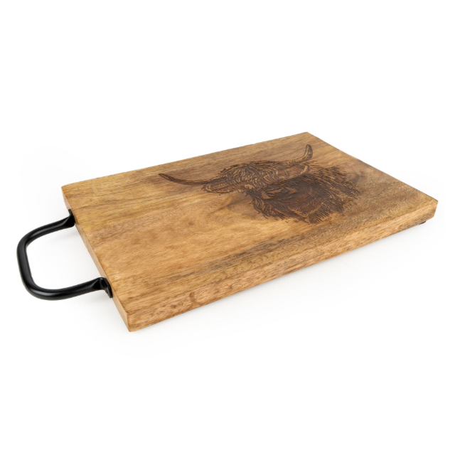 Mango Wood Chopping Board - Highland Bull