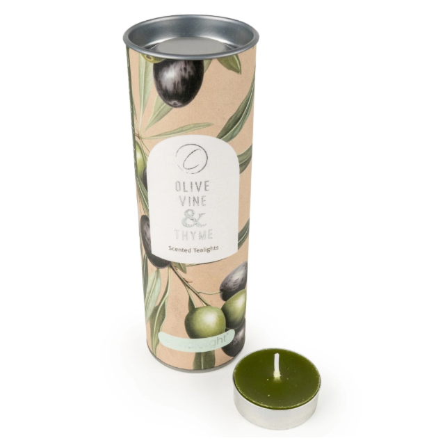 9 Pack Tealights - Olive Vine & Thyme